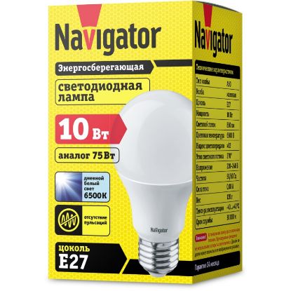 Изображение Лампа/ Navigator 61 237 NLL-A60-10-230-6.5K-E27