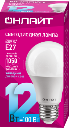 Изображение Лампа/ ОНЛАЙТ 61 141 OLL-A60-12-230-6.5K-E27
