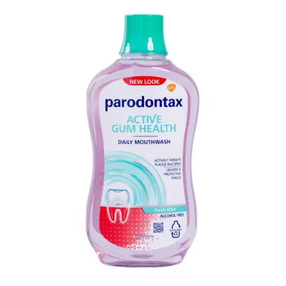 Изображение Ополаскиватель для полости рта Paradontax Активная Защита (MOUTHWASH ACTIVE GUM CARE) 8x500ML
