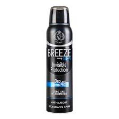 Изображение Дезодорант-спрей BREEZE MEN DEODARANT SPRAY INVISIBLE PROTECTION 150ML