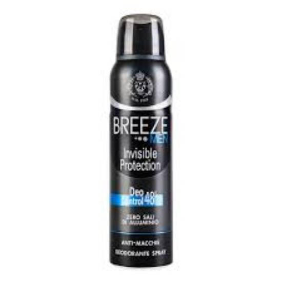 Изображение Дезодорант-спрей BREEZE MEN DEODARANT SPRAY INVISIBLE PROTECTION 150ML