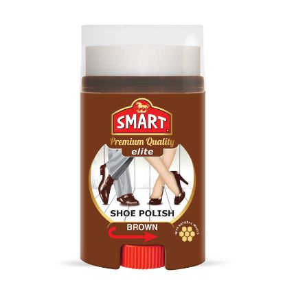 Изображение SMART коричневая крем губка для обуви