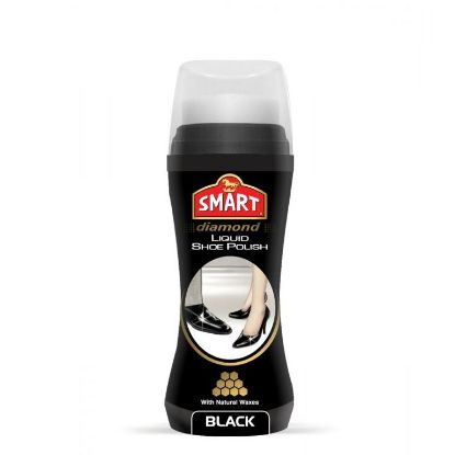 Изображение SMART жидкая черная крем губка для обуви