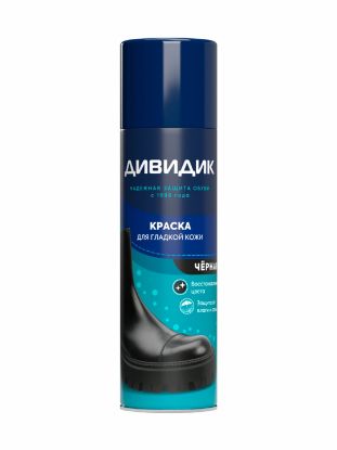 Изображение DIVIDIK краска для гладкой кожи черная