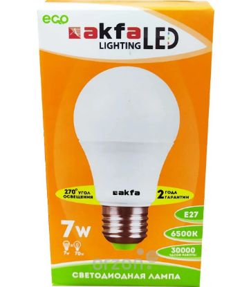 Изображение AKFA LED лампа BLUB 7W 3000K E27