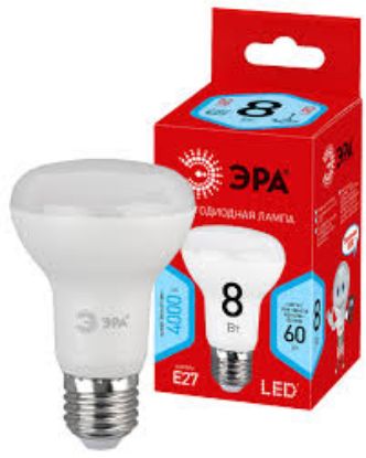 Изображение Лампа светодиодная Эра ECO LED R63-8W-840-E27 (диод, рефлектор, 8Вт, нейтр, E27)