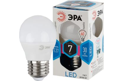 Изображение Лампа LED P45-7W-840-E27 шар, 60Вт. нейтральный