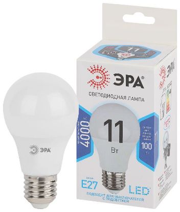 Изображение Лампа LED A60-11W-840-E27 груша, 100Вт. нейтральный
