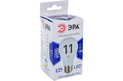 Изображение Лампа LED A60-11W-860-E27 груша, 100Вт. Холодный
