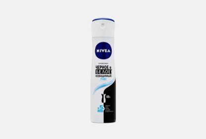 Изображение NIVEA спрей для женщин чёрное и белое  PURE 150 мл