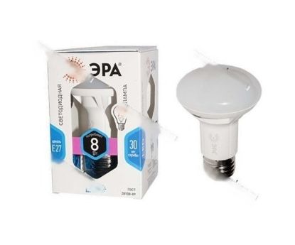 Изображение Лампа LED R63-8W-840-E27 диод рефлектор, 70Вт нейт