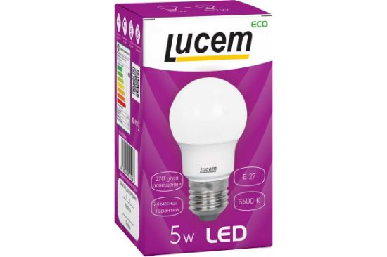 Изображение Светодиодная лампа LM-LBL 5W 6500K E 27