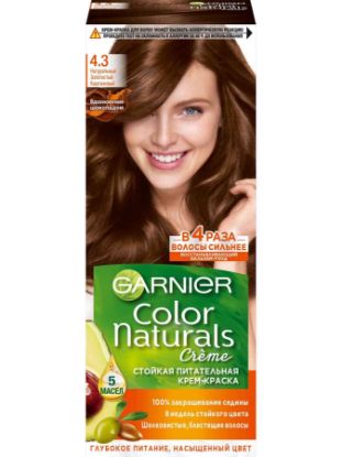 Изображение GARNIER COLOR NATURALS краска для волос золотисто каштановый 4,3