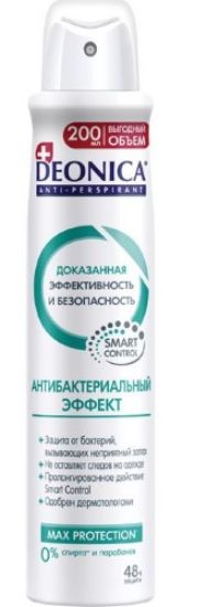 Изображение DEONICA Антиперспирант АНТИБАКТЕРИАЛЬНЫЙ эффект, 200 мл (спрей) 6