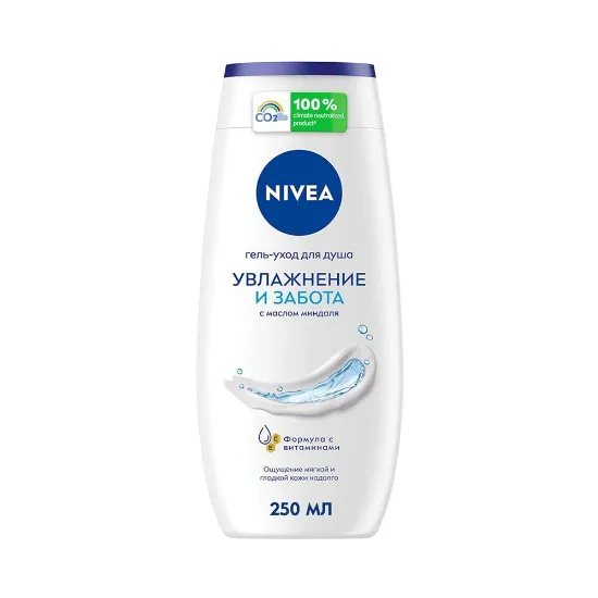 Изображение NIVEA кремгель для душа Увлажнение и забота 250 мл