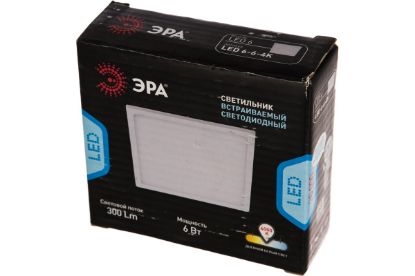 Изображение ЭРА светильник встраиваемый светадиодный LED6-6-4K