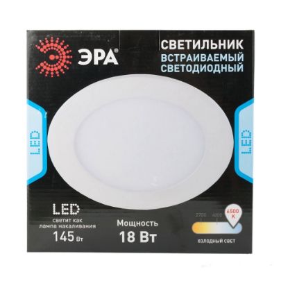Изображение ЭРА светильник накладной светадиодный LED29-18-4K