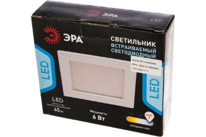 Изображение ЭРА светильник встраиваемый светадиодный LED2-6-4K eco днев