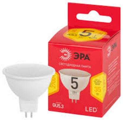 Изображение Лампа MR16-5W-827-GU5.3 софит 35Вт 400Лм теплый 0608