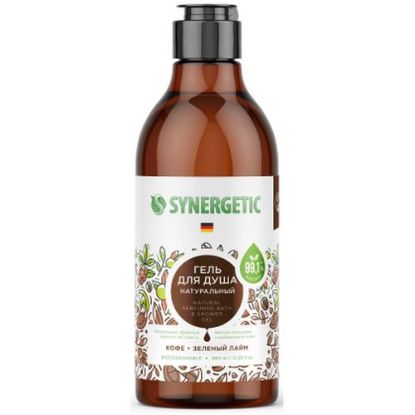 Изображение SYNERGETIC натуральный гель для душа кофе и зеленый лайм 0,38 л