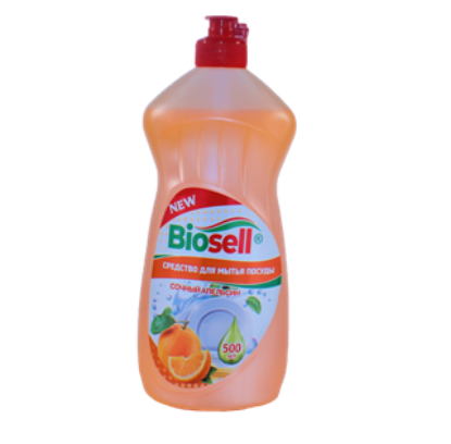 Изображение BIOSELL бальзам для мытья посуды Апельсин 500 мл