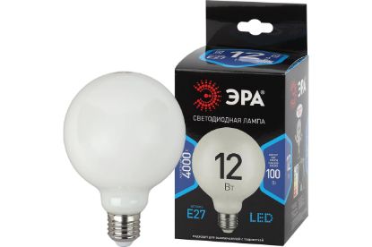 Изображение ЭРА лампа F-LED G95 12W E27 4000K шар D95