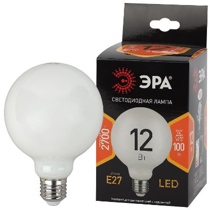Изображение ЭРА лампа F-LED G95 12W E27 2700K шар D95