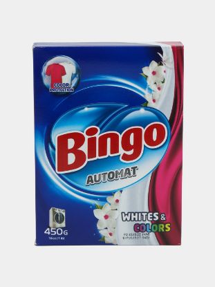 Изображение СТИРАЛЬНЫЙ ПОРОШОК АВТОМАТ BINGO 0,45 КГ Х 21 WHITE&COLORS