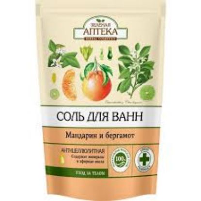 Изображение Зеленая Аптека Соль для ванн "Мандарин и бергамот" 500 мл.    0