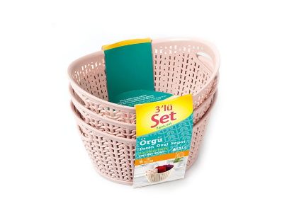 Изображение UCSAN PLASTIK набор корзин 3PCS 1.5 л M-3927
