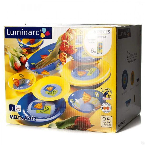 Изображение LUMINARC набор MELYS AZUR 25шт