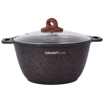 Изображение KUKMARA Кастрюля 8л со стек.крышкой GRANIT ULTRA КГО82А