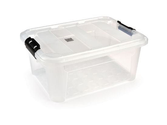 Изображение UCSAN PLASTIK Пластиковая прозрачная коробка с крышкой 30л M1804