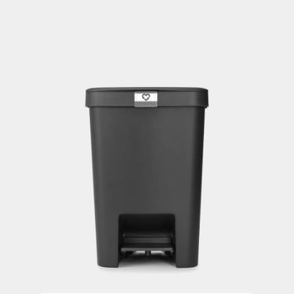 Изображение 800269 Brabantia Ведро мусорное StepUp Pedal 25л Dark Grey