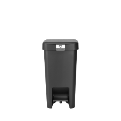 Изображение 800344 Brabantia Ведро мусорное StepUp Pedal 10л Dark Grey