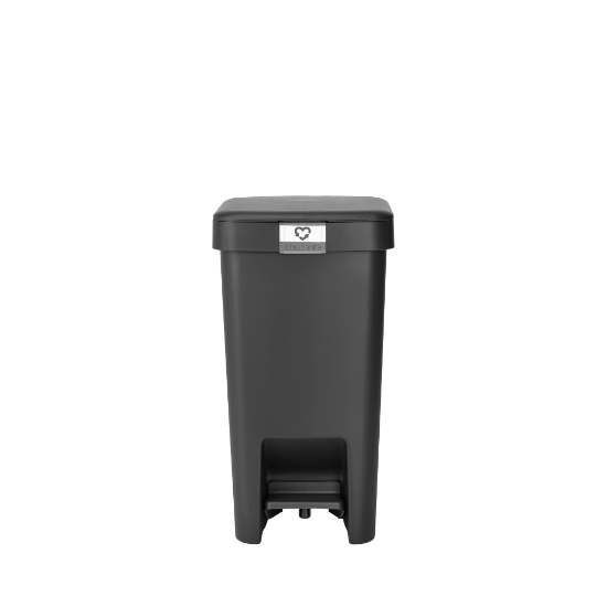 Изображение 800344 Brabantia Ведро мусорное StepUp Pedal 10л Dark Grey