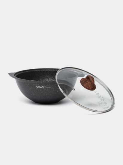 Изображение KUKMARA Казан с стек. крышкой 7л GRANIT ULTRA КГО75