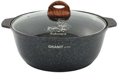 Изображение KUKMARA Кастрюля-Жаровная 5л со стек.крышкой BLUE