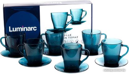 Изображение LUMINARC чайный набор 12пред. "Идиллия" Лондон топаз O0368