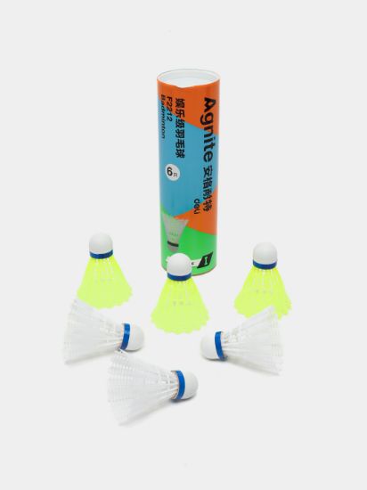 Изображение Мяч для бадминтона-воланчик 6шт Agnite Deli F2212