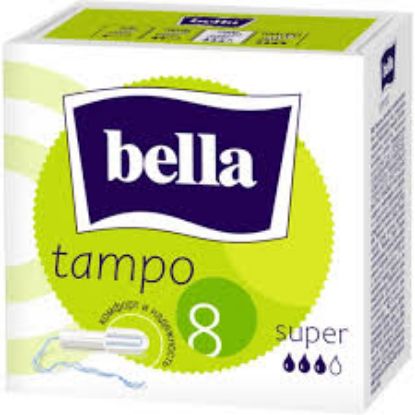 Изображение Тампоны без апликатора "Bella premium comfort" Super 8 шт