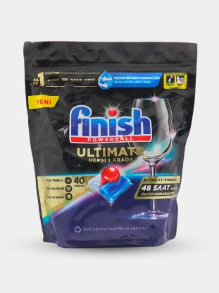 Изображение FINISH Ultimate Моющее средство для посудомоечных машин, таблетки, 40 шт