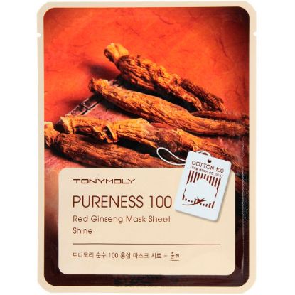 Изображение Маска для лица PURENESS 100 RED GINSENG MASK SHEET 21ml
