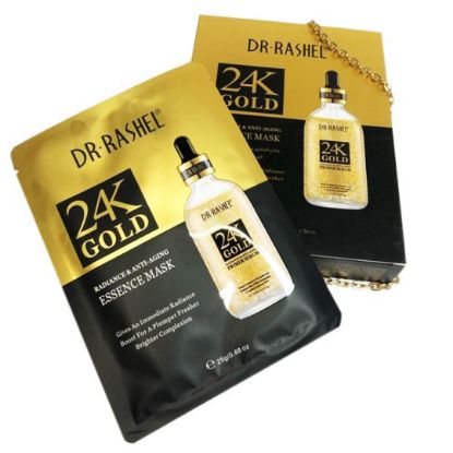 Изображение Маска для лица 24K Голд антивозрастной -25G*5PCS-Арт.№DRL-1482