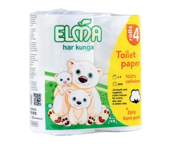 Изображение Туалетная Бумага Elma 4 штук EURO PACK (108)