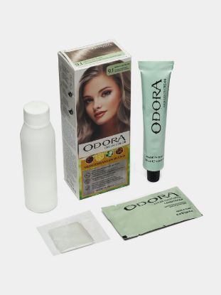 Изображение Краска для волос Odora Kit 50 Ml 9.1 цвет: экстра светлый-пепельный блонд