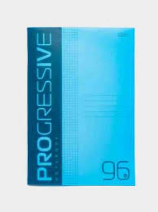 Изображение Тетрадь 96л А4ф клетка 65г/кв.м Пластиковая обложка на скобе PROGRESSIVE Синяя 96Т4В1-PROGRESSIVEСин