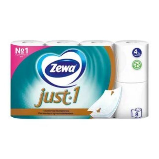 Изображение Туалетная Бумага без аромата белая ZEWA 1 Just 1 BRT 7/6-R 5 Ply 70sh FSC