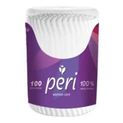 Изображение PERI палочки ватные гигиенические круг 100 шт