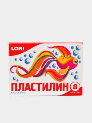 Изображение LORI Пластилин "Классика" 8 цветов Пл-010